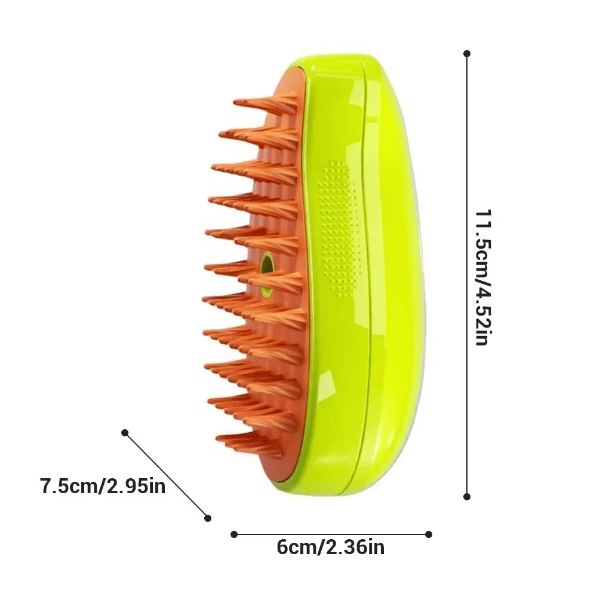 Steam Pet Grooming Brush, Bath & Massage